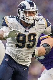 Aaron Donald photo in football game