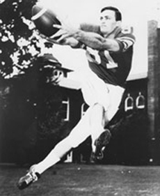 photo of Howard Tilley catching football