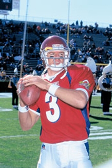 photo of Carson Palmer with football