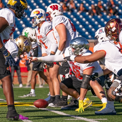 Players at practice