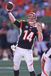 Andy Dalton photo throwing football