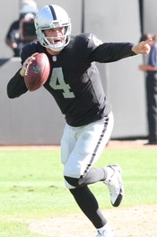 Derek Carr photo holding football